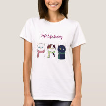 T-Shirt Société de Vie Douce Chat Confortable Esth