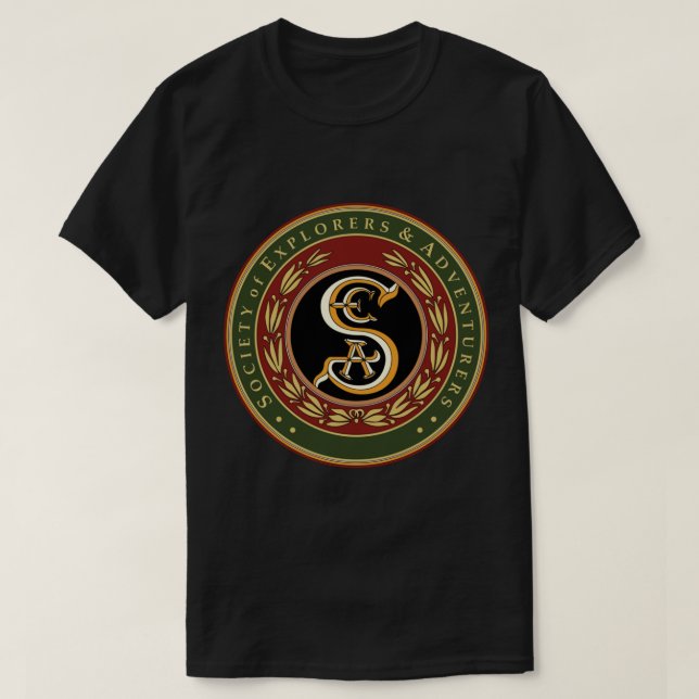 T-shirt Société Des Explorateurs Et Des Aventuriers (Design devant)