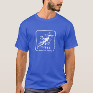 T-shirt Société d'espèce marine de chemise de logo