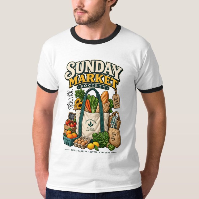 T-shirt Société du marché du dimanche (Devant)