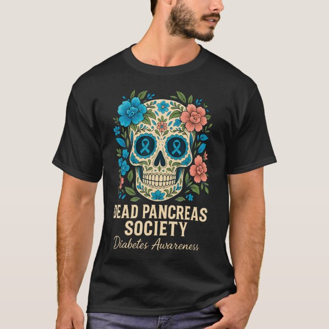 T-shirt Société du pancréas mort Sku de sensibilisation au (Devant)