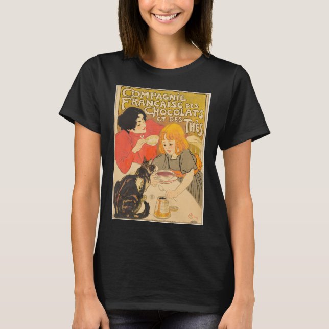 T-shirt Société française de chocolats et de thés, Art Nou (Devant)
