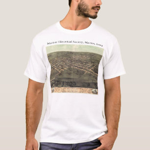 T-shirt Société historique de Marion avec la carte 1868