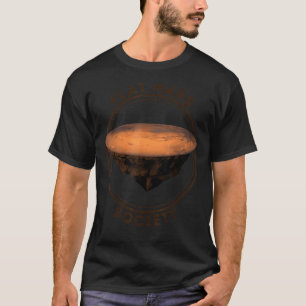 T-shirt Société Mars Plat Mars Mars Est Une Planète Plate