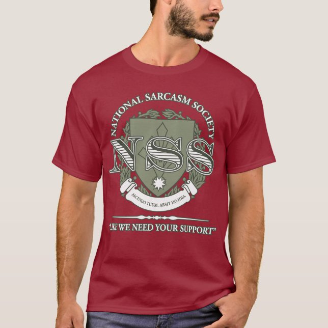T-shirt Société nationale de sarcasme (Devant)