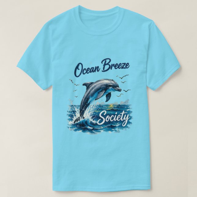 T-shirt Société Ocean Breeze  | Été côtier  (Design devant)