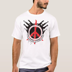 T-shirt Société polie armée - rouge