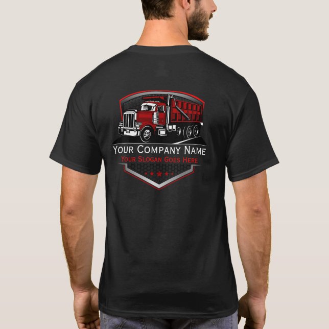 T-shirt Société professionnelle de camionnage (Dos)