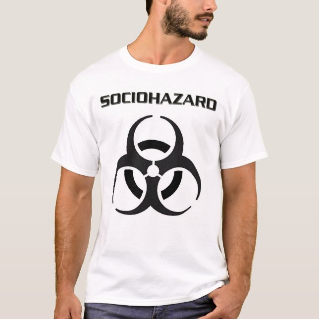 T-shirt sociohazard (Devant)