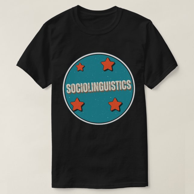 T-shirt Sociolinguistique (Design devant)
