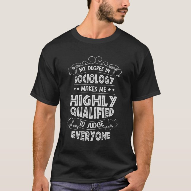 T-shirt Sociologie Sociologie Sociologie Sociologue Don (Devant)
