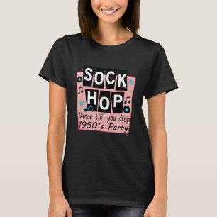 T-shirt Sock Hop 1950 Dance Party Retro les années 50 Part