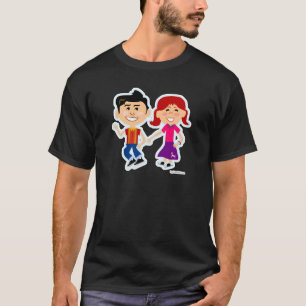T-shirt Sock Hop Kids Cute Retro Cartoon