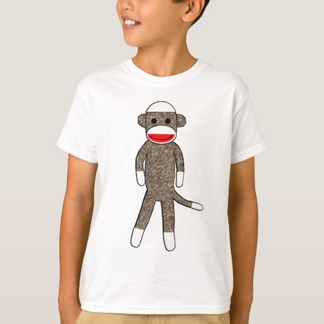 T-shirt Sock Monkey Kids Sweatshirt (Devant)
