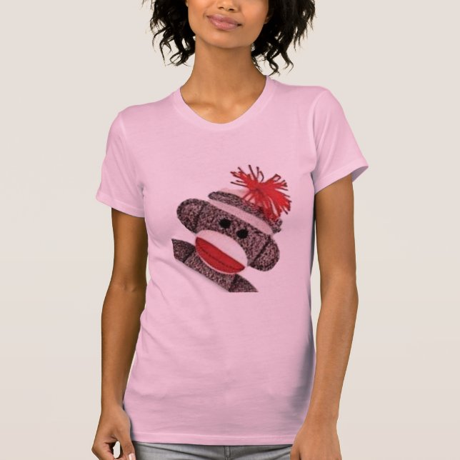 T-shirt Sock Monkey marchandises produits cadeaux (Devant)