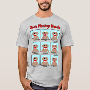 T-shirt Sock Monkey Moods