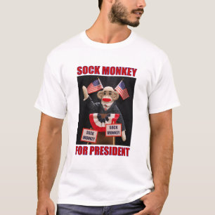 T-shirt Sock Monkey, président