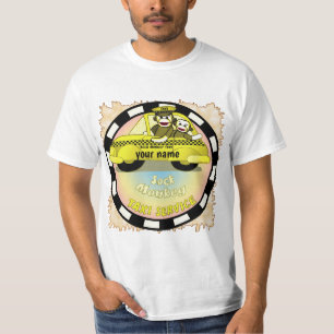 T-shirt Sock Monkey Taxi
