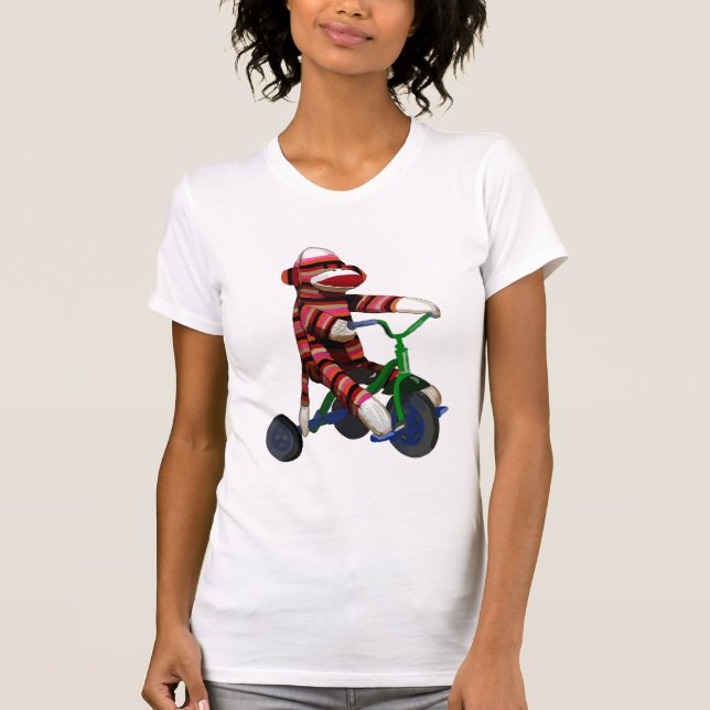 T-shirt Sock Monkey Tricycle (Devant)