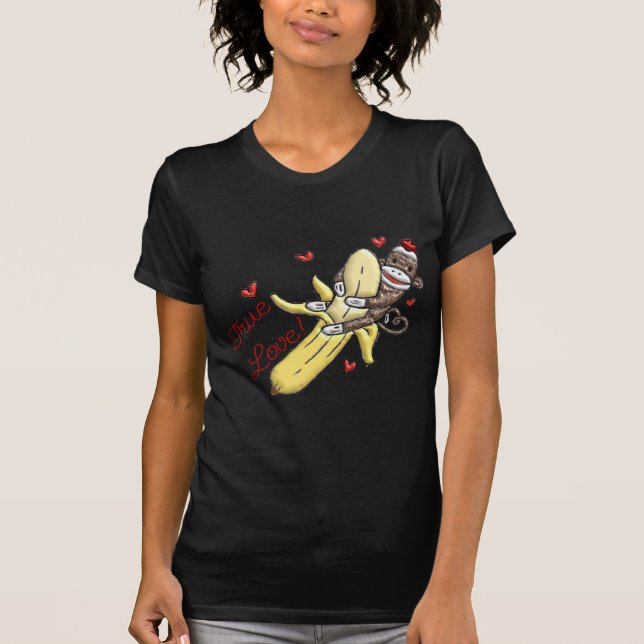 T-shirt Sock Monkey Valentine Merchandises (Devant)