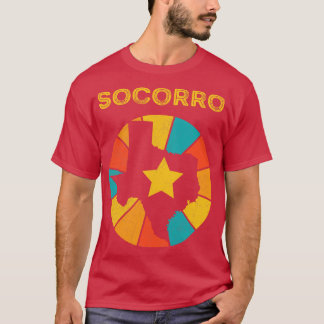 T-shirt Socorro Texas Vintage Souvenir désorganisé