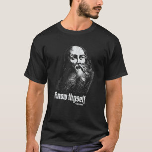 T-shirt Socrates Citation Connaissance De Soi Se Connaître