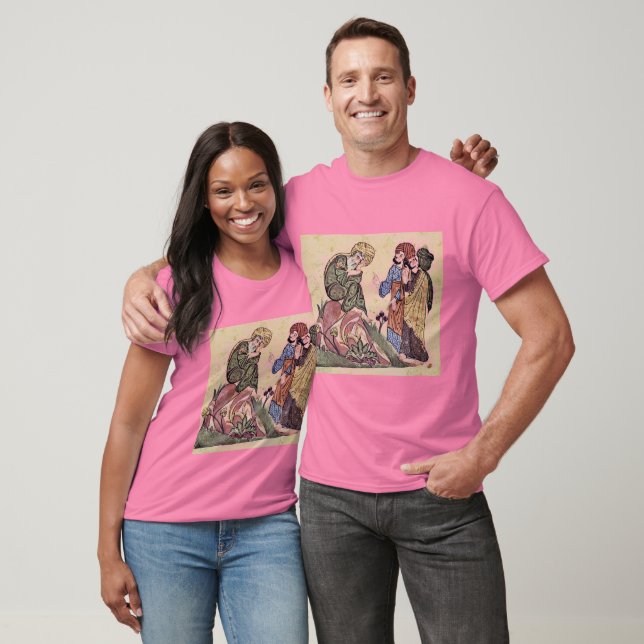 T-shirt Socrates Et Deux Étudiants Par Meister Des Al-Muba (Unisexe)
