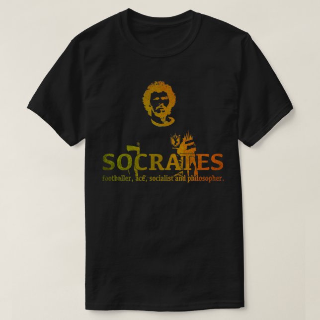 T-shirt Socrates Footballer et Philospher (Design devant)