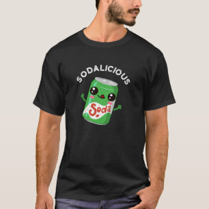 T-shirt Soda licious Funny Soda Pun Pop Dark BG