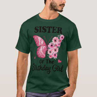 T-shirt Soeur 1er Anniversaire Correspondant Papillon de f