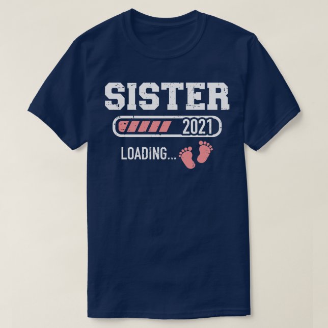 T-shirt Soeur 2021 charge pieds bébé (Design devant)