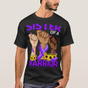 T-shirt Soeur À La Main D'Un Guerrier Fibromyalgie Sensibi