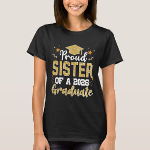 T-shirt Sœur aînée 2026 Fière sœur d'une promotion de 2026