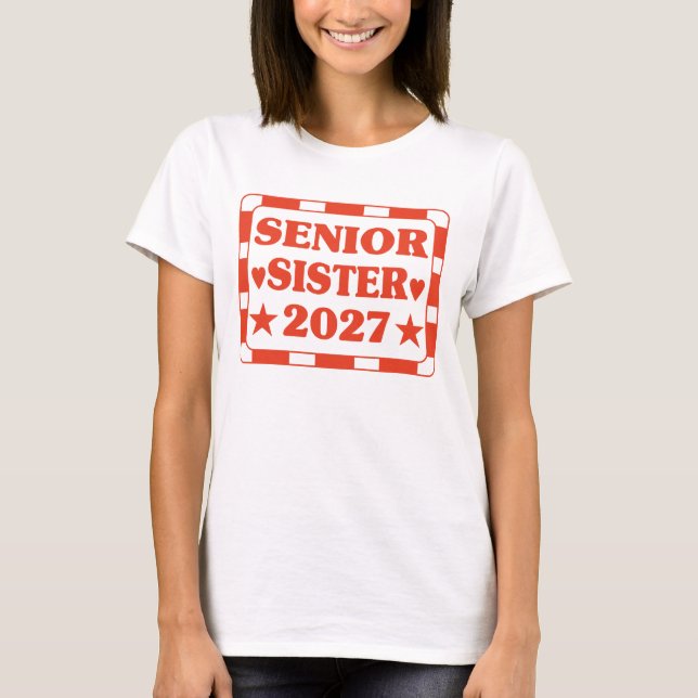 T-shirt Sœur aînée 2027. (Devant)