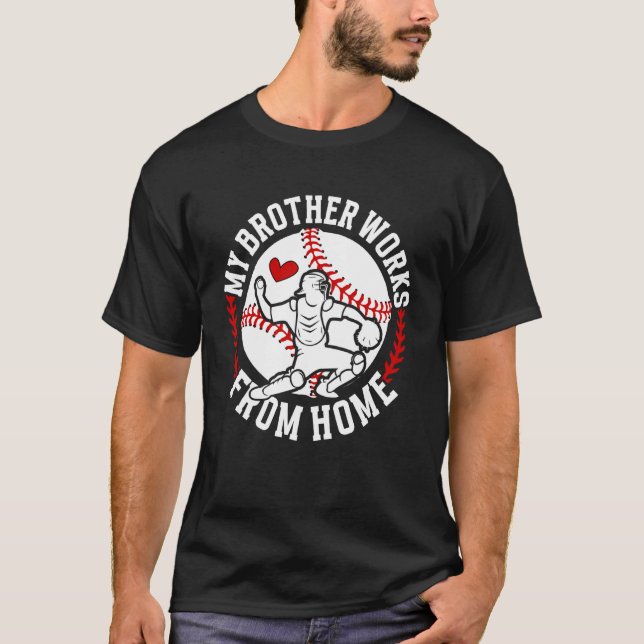 T-shirt Sœur attrapeuse de baseball drôle Sœur attrapeuse  (Devant)