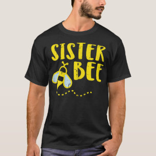 T-shirt Soeur Bee Cute Famille Correspondances Sis Filles
