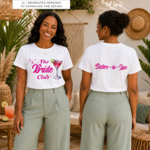 Soeur belle-sœur cocktail rose enterrement de vie