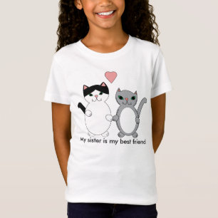 T-Shirt Soeur Best Friend Cats