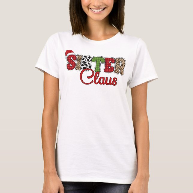 T-shirt Soeur Claus - Designs de Noël (Devant)