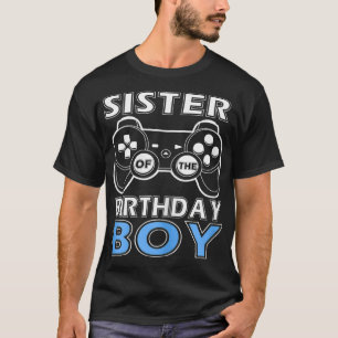 T-shirt Soeur d'Anniversaire Garçon Vidéo Game Outfit Game