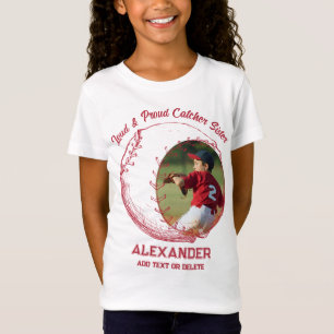 T-Shirt Soeur de baseball forte et fière, équipe de petite