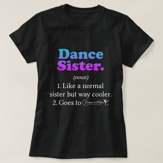 T-shirt Soeur de danse DMSD (Design devant)