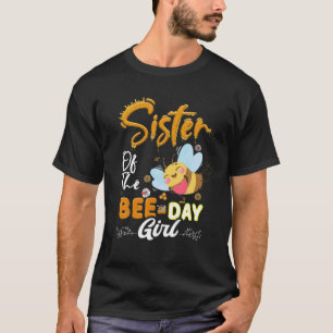 T-shirt Soeur De La Fête De L'Abeille Fille Hive Fête Corr