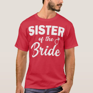 T-shirt Sœur de la mariée coordonnant la fête de mariage 