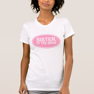 T-shirt Soeur de la mariée Mariage Oval Rose