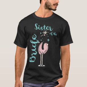 T-shirt Soeur De La Mariée Mignonne Flamant rose Fête De M