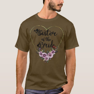 T-shirt Sœur de la mariée Shower de mariage Sœur de la mar