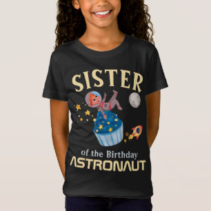 T-Shirt Soeur De L'Anniversaire Astronaut Match Familial