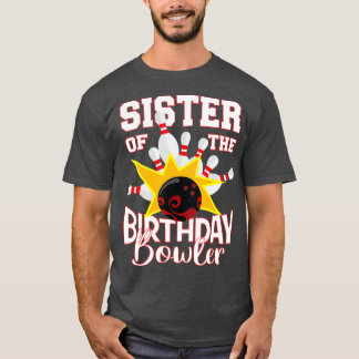 T-shirt Soeur De L'Anniversaire Bowler Kid Bowling Party