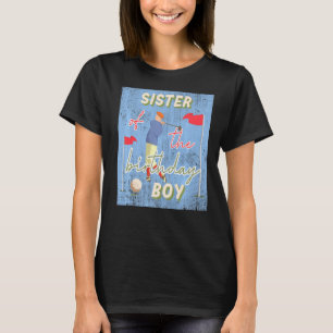 T-shirt Soeur De L'Anniversaire Boy Golf Thème Corresponda